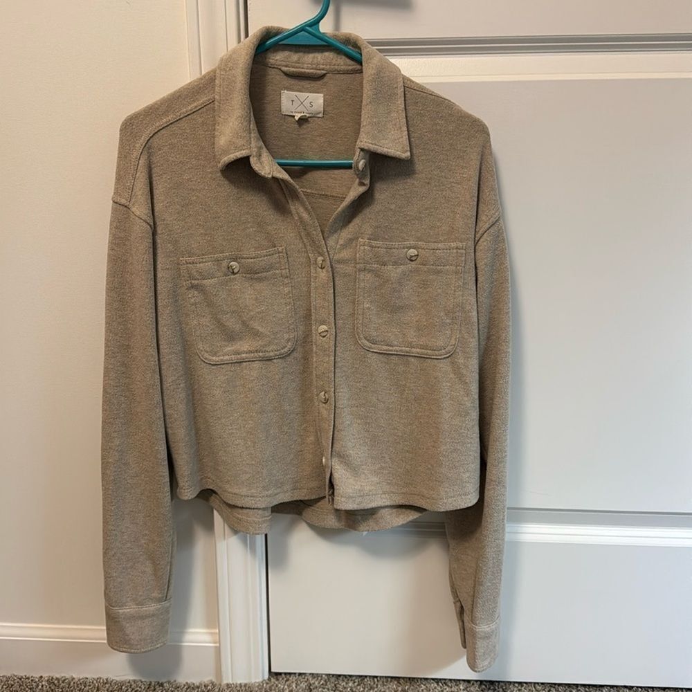 Beige Shacket